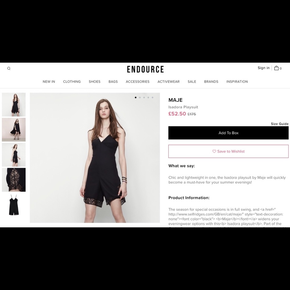 Maje Isadora Playsuit